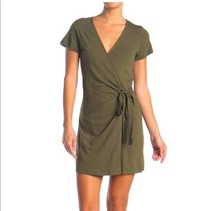 Sanctuary Olive Wrap Dress Petite XL